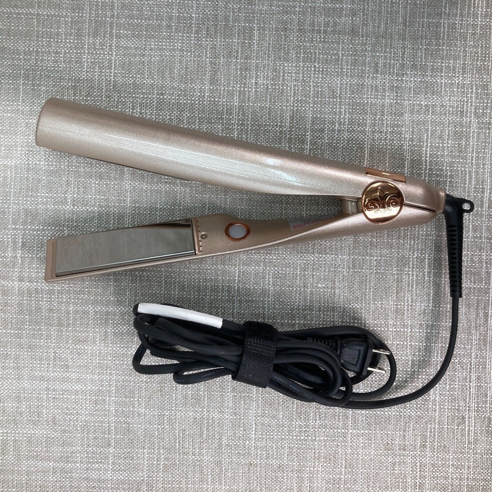 Tyme Iron Pro 2-in-1 Hair Curler & Straightener Flat Iron Rose Gold Tested